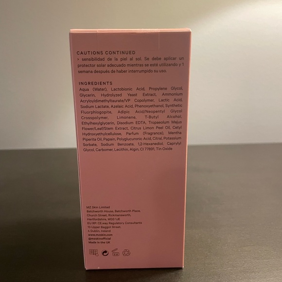 MZ Skin Radiance & Renewal AHA Instant Clarity Refining Mask 100 ml 3.38 oz NIB - Picture 2 of 6